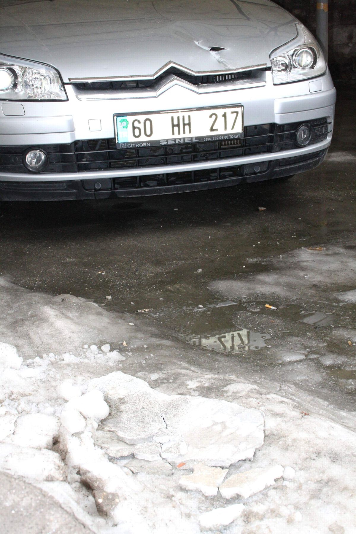 Beton Parçası Teğet Geçti