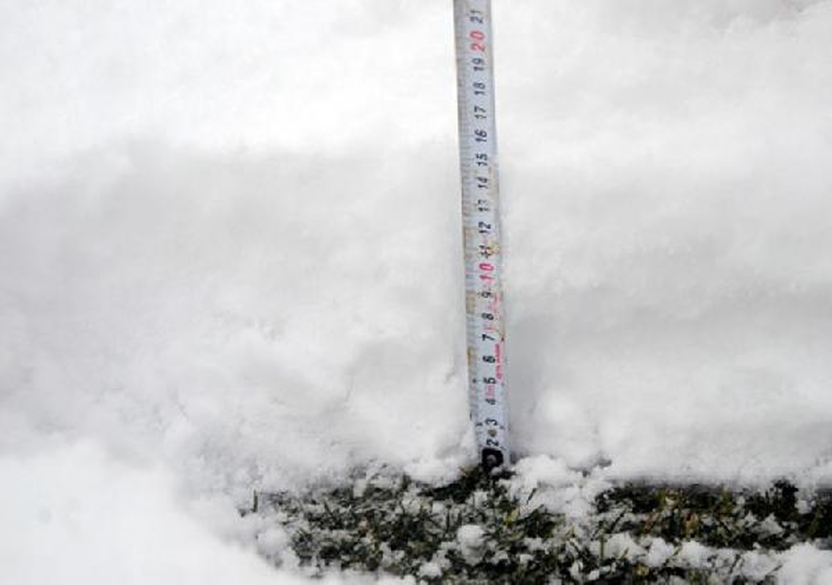 Bursa Atatürk Stadı'nda Kar Kalınlığı 17 Santimetre