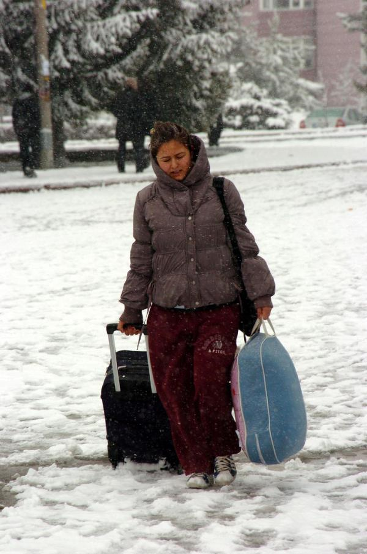 Kar, Bolu Dağı\'nda Ulaşımı Yavaşlattı