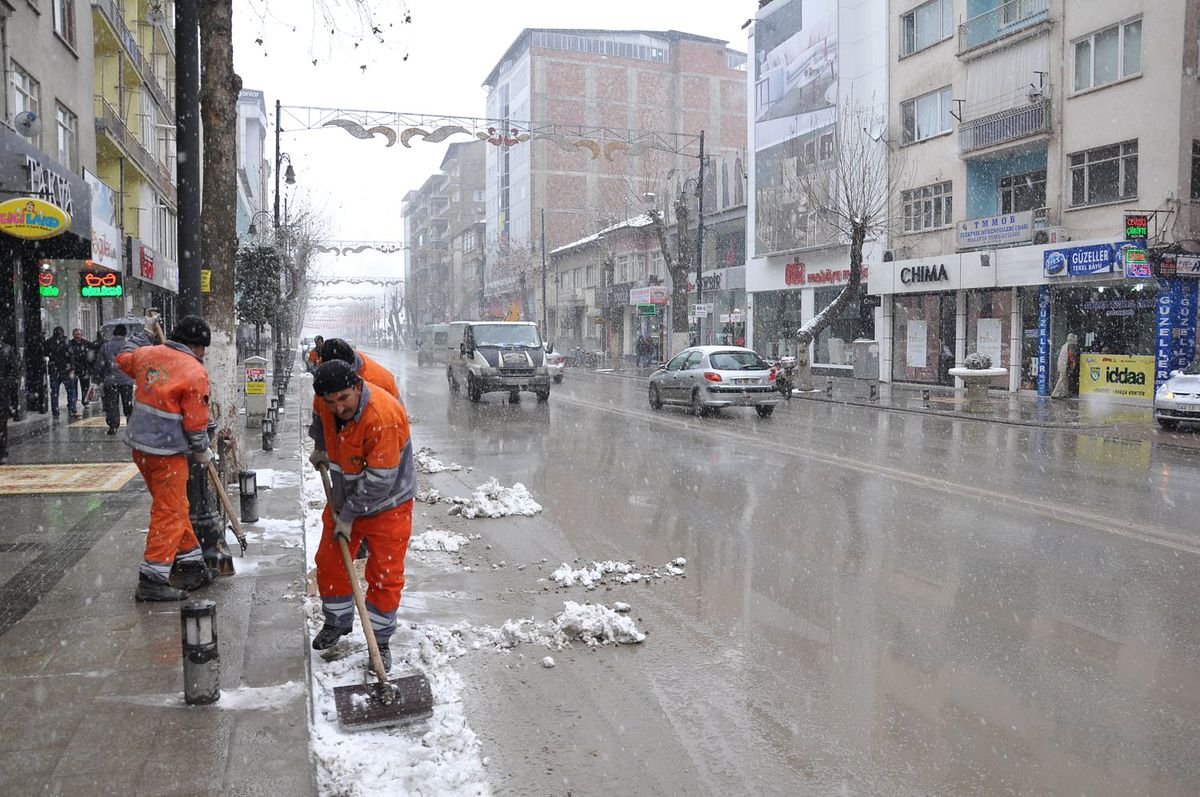 Malatya\'da Karla Mücadele Çalışması