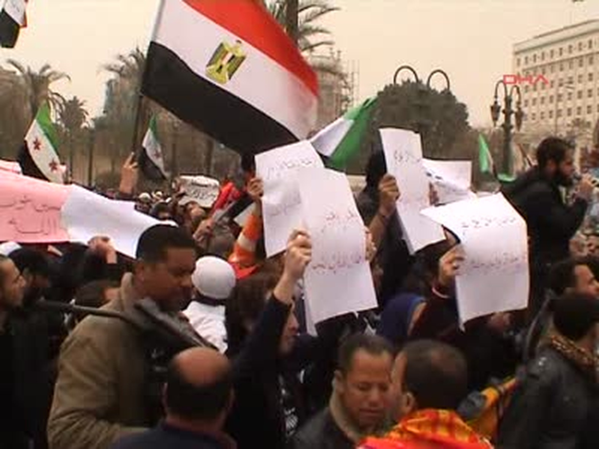 Mısır\'da Suriye Karşıtı Gösteri