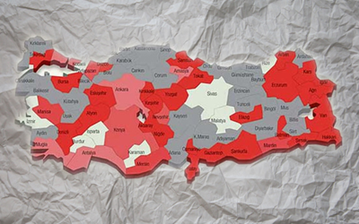 İki Yakası Bir Araya Gelmeyen 68 İl