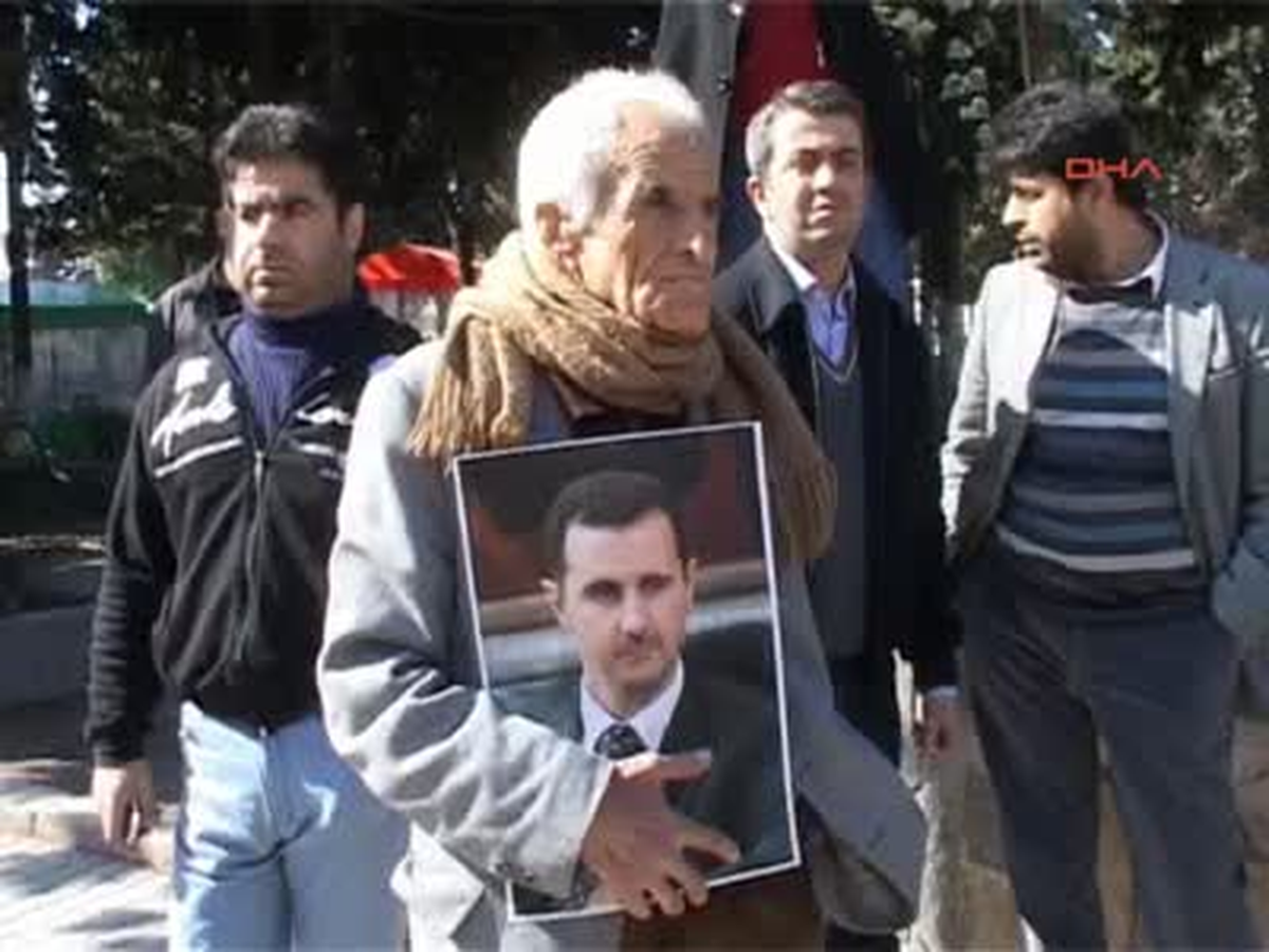 Antakya\'da Suriye\'ye Destek Eylemi