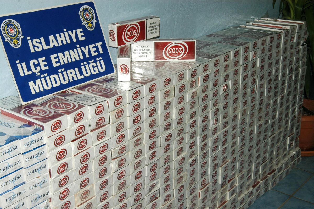 İslahiye\'de 6 Bin 910 Paket Kaçak Sigara Ele Geçirildi