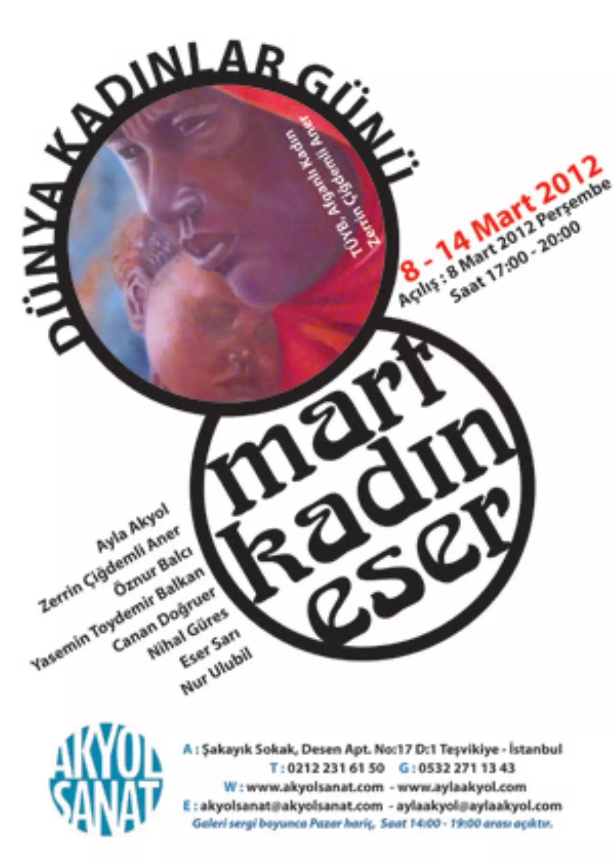 "8 Mart 8 Kadın 8 Eser"