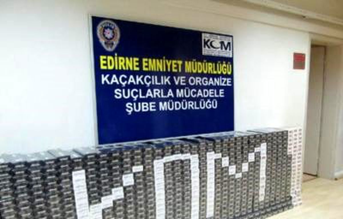 Edirne\'de Kaçak Sigara Operasyonu