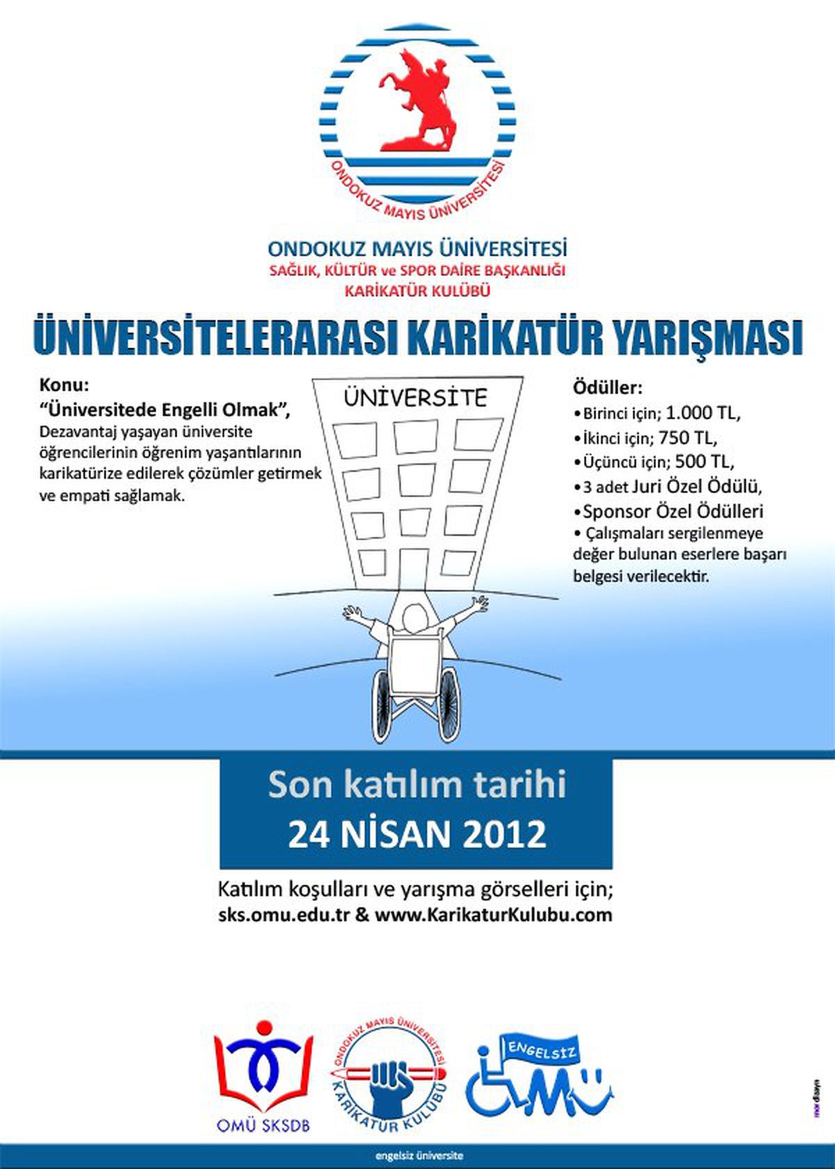 Omü\'den "Üniversitede Engelli Olmak" Konulu Karikatür Yarışması