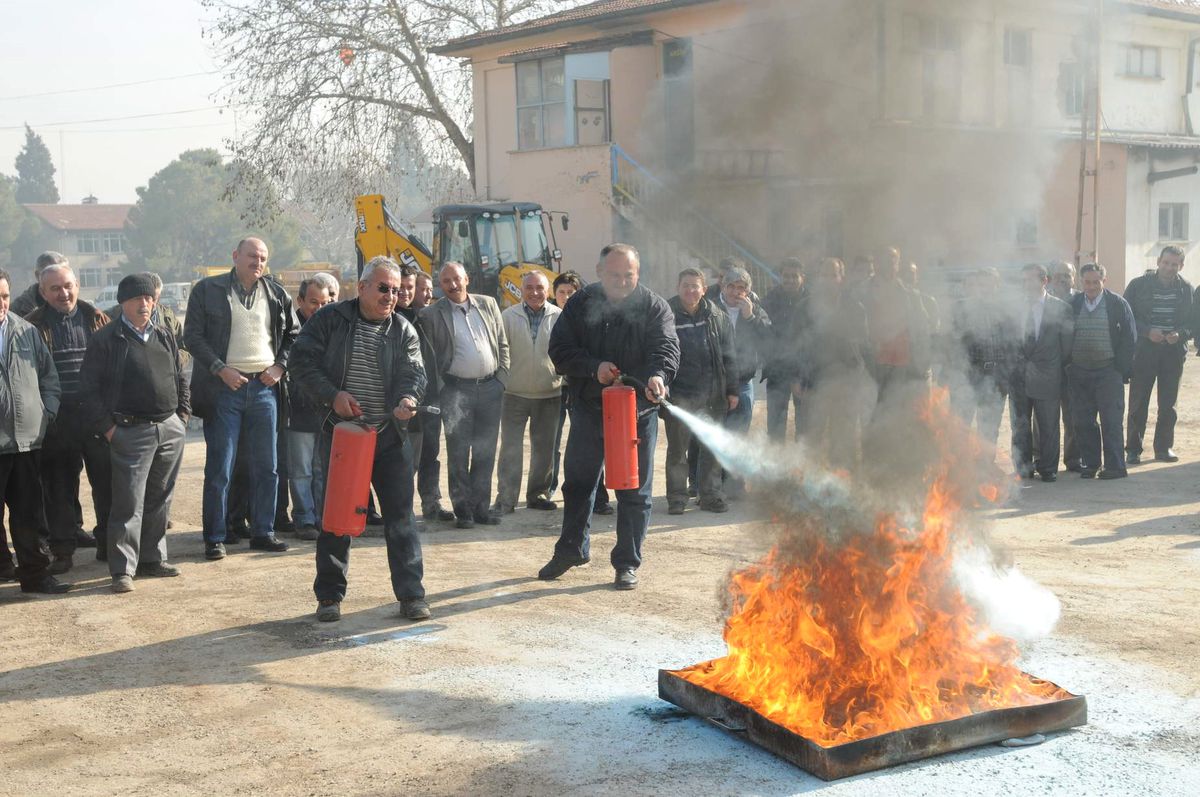 Şoförler Yangın Tatbikatından Geçti
