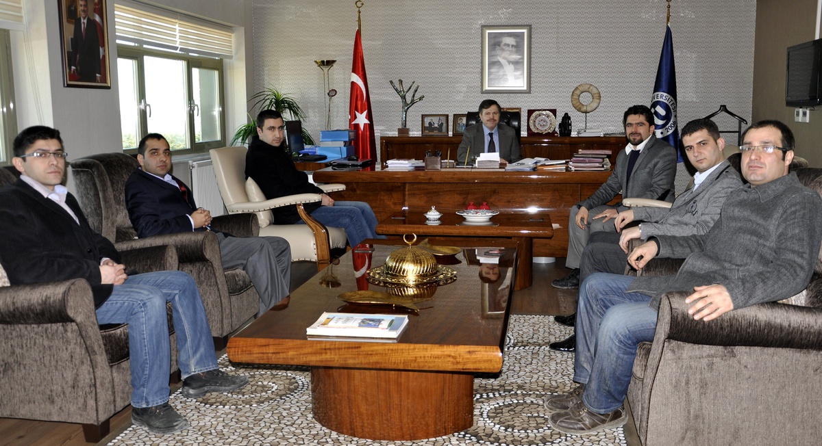 Makine Mühendisleri İl Temsilcilciliği Rektör Çelik\'i Ziyaret Etti