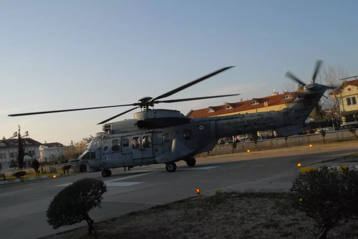 Yaralıyı Hastaneye Askeri Helikopter Yetiştirdi