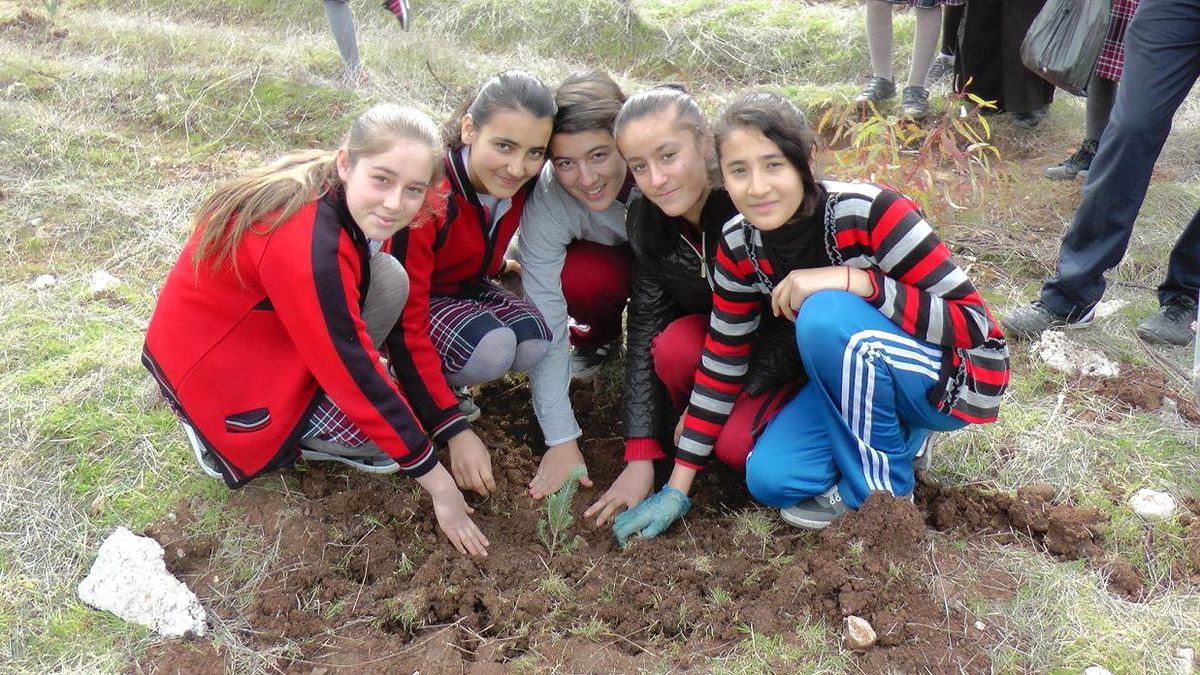 Fethiye'de Öğrencilerden Ağaçlandırmaya Destek