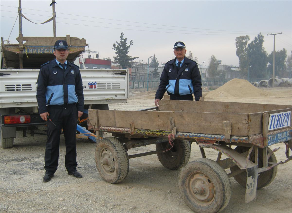 Tarsus Zabıtası At Arabalarını Topladı