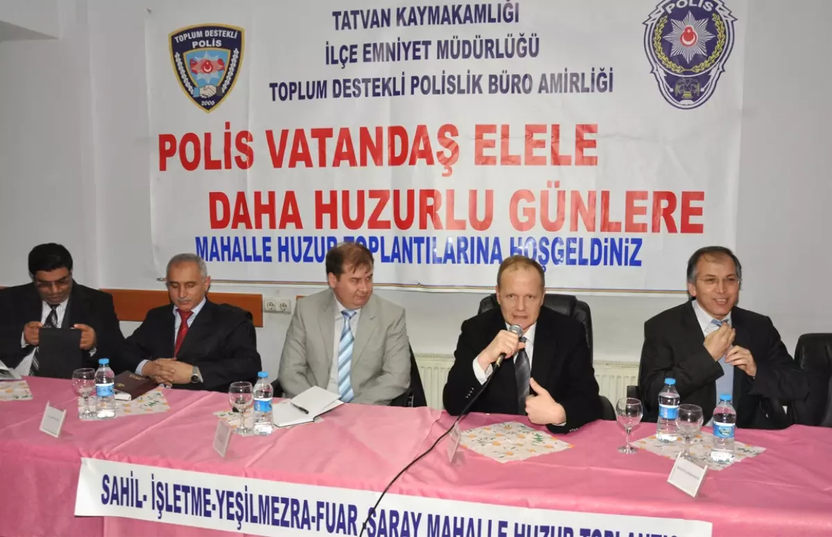 Tatvan'da Huzur Toplantıları Devam Ediyor