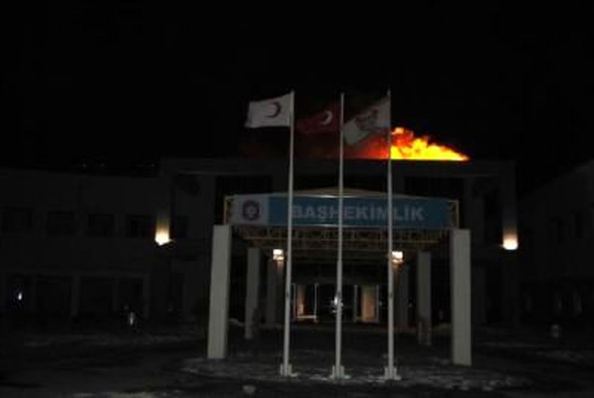 Devlet Hastanesinde Yangın Çıktı