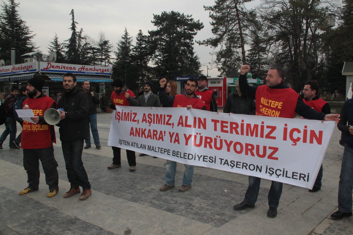 Mağdur İşçiler Düzce\'den Geçti