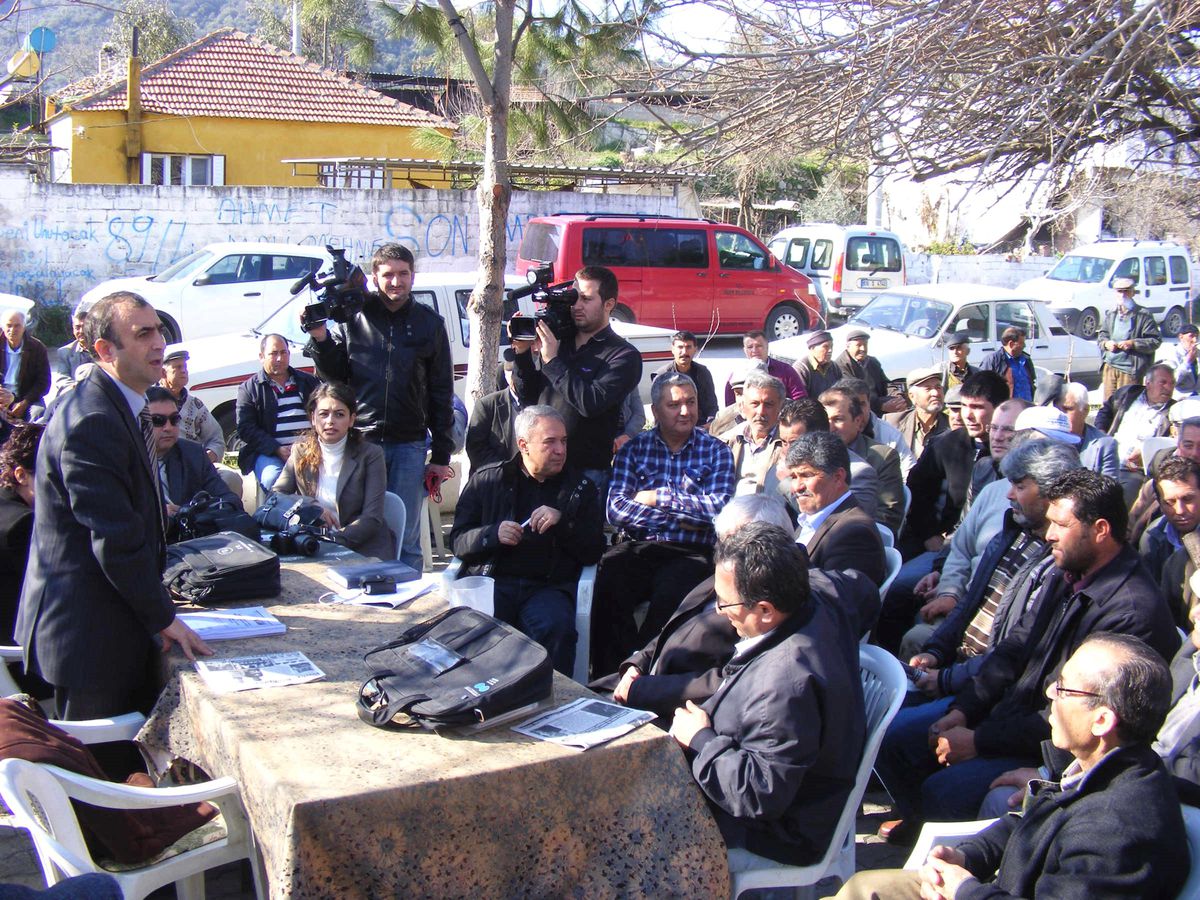 Söke Beşparmak\'ta Köprüalan Köyü\'ne İçme Suyu Barajı İçin Start Verildi