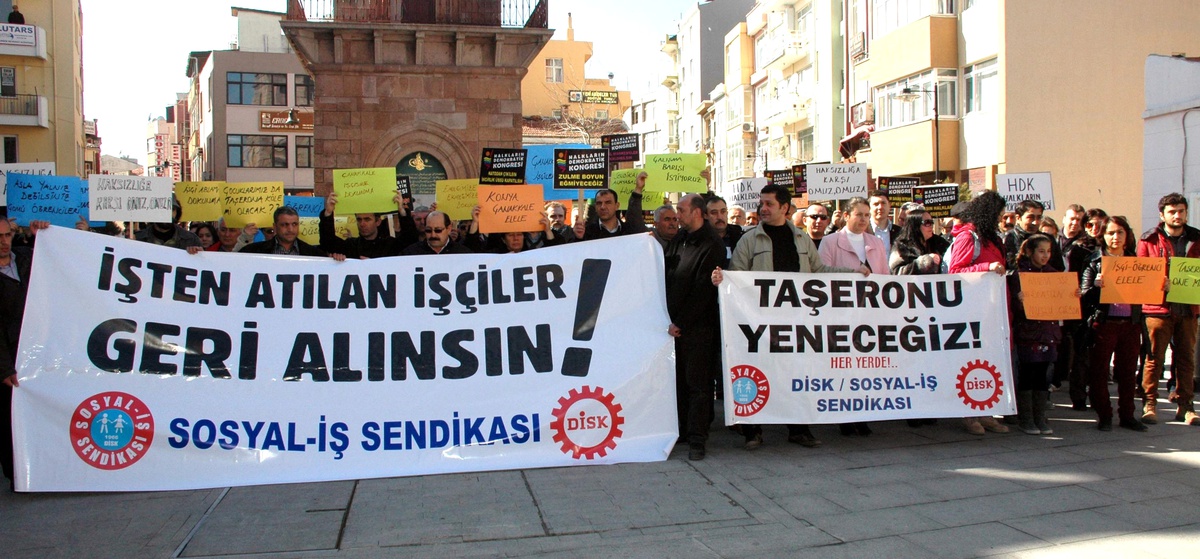 Sosyal-İş Sendikası Üyelerinden İşten Çıkarıldıkları İddia Edilen 36 Kişiye Destek