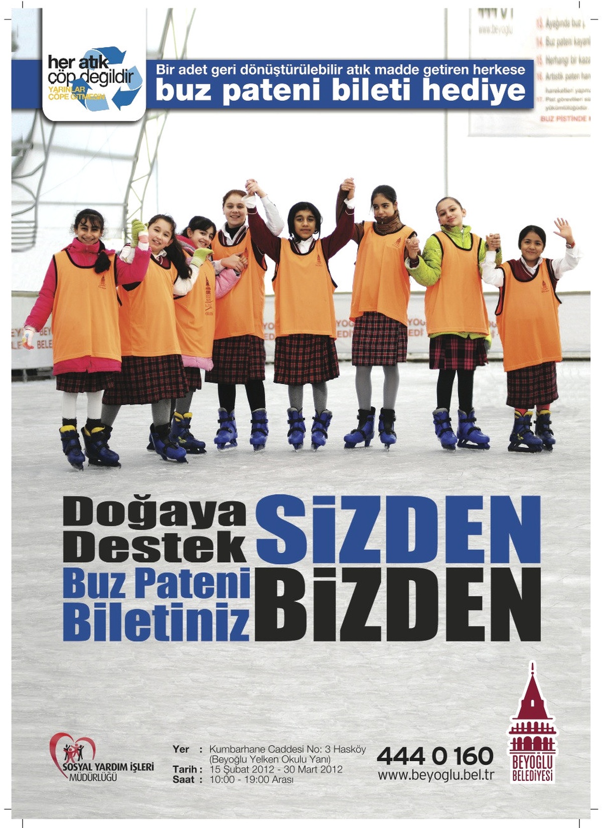 Doğaya Destek Olanlara Buz Pateni Keyfi