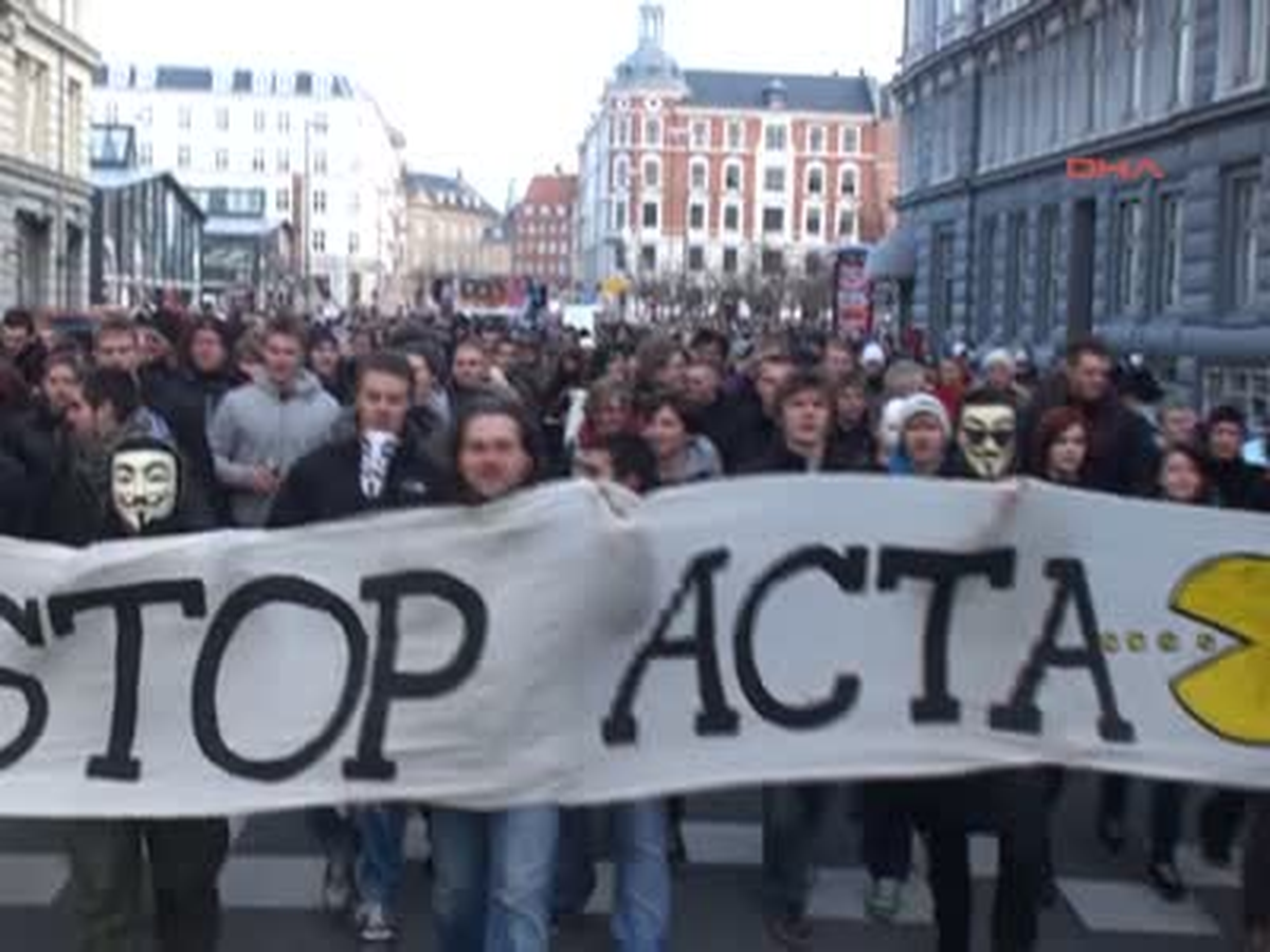 Acta Anlaşması Kopenhag\'da Protesto Edildi