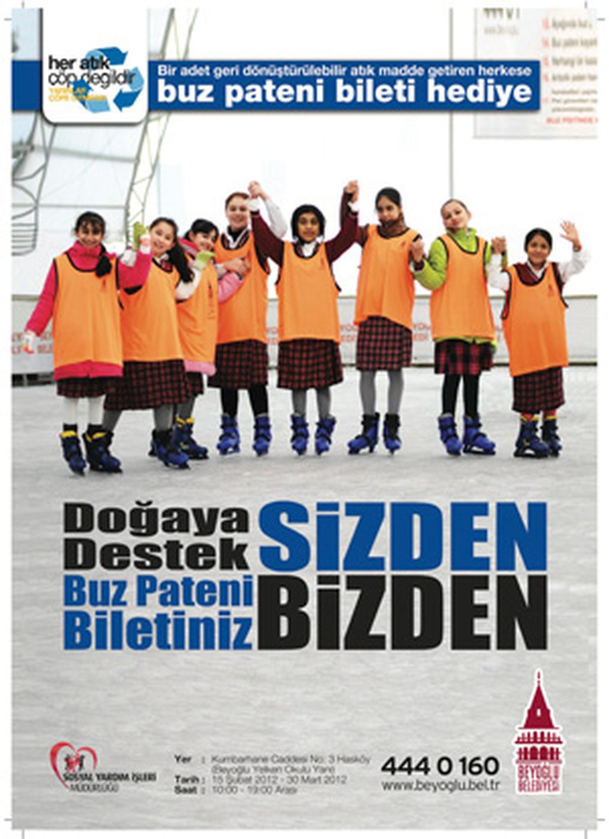Doğaya Destek Olanlara Buz Pateni Keyfi