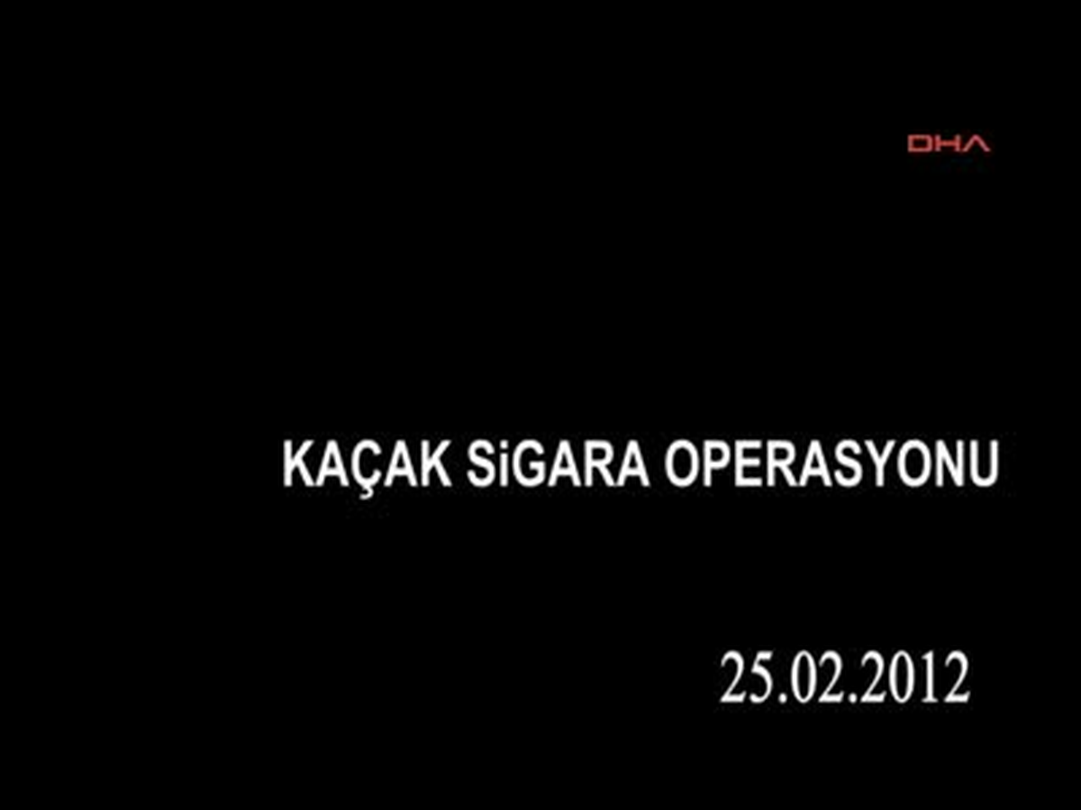 Polisten Kaçak Sigara Operasyonu