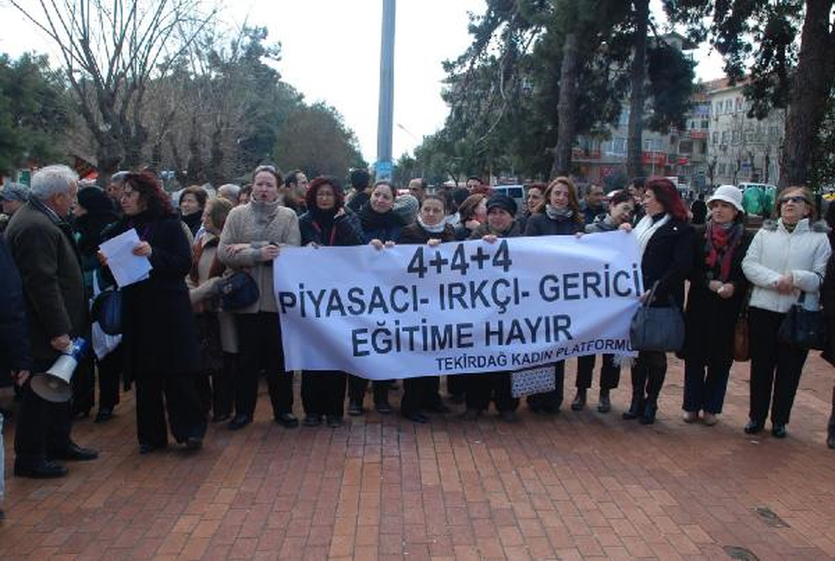Tekirdağ\'da, \'4+4+4\' Protestosu