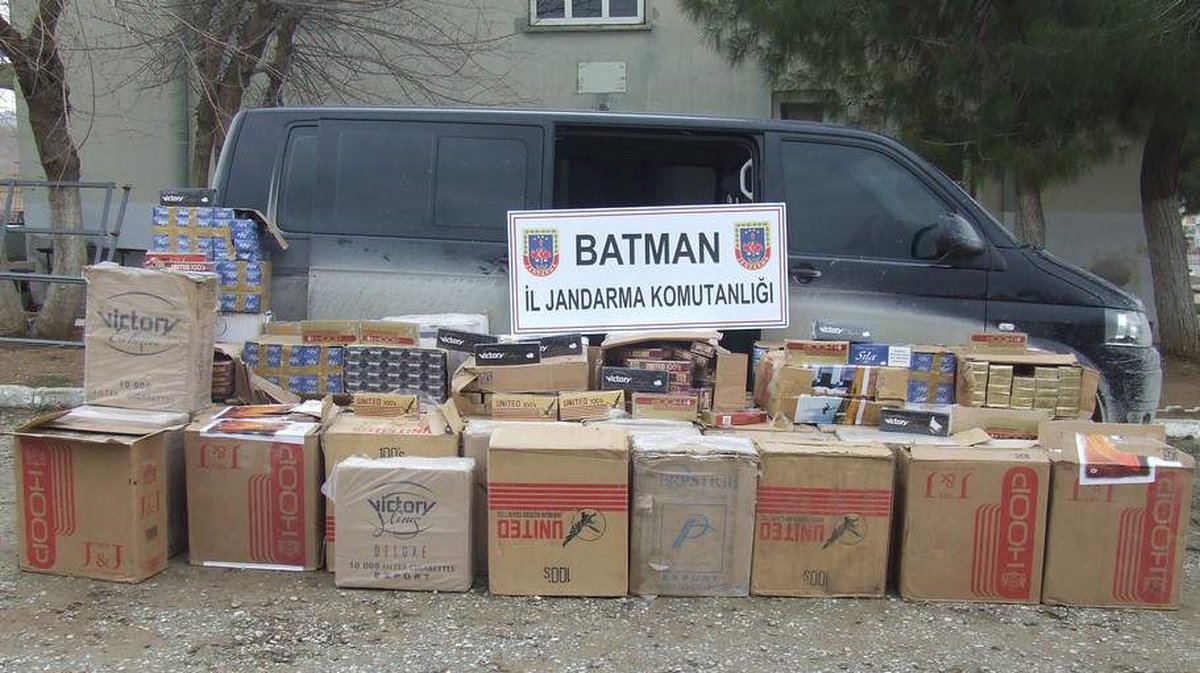 Batman'da 29 Bin 500 Paket Kaçak Sigara Ele Geçirildi