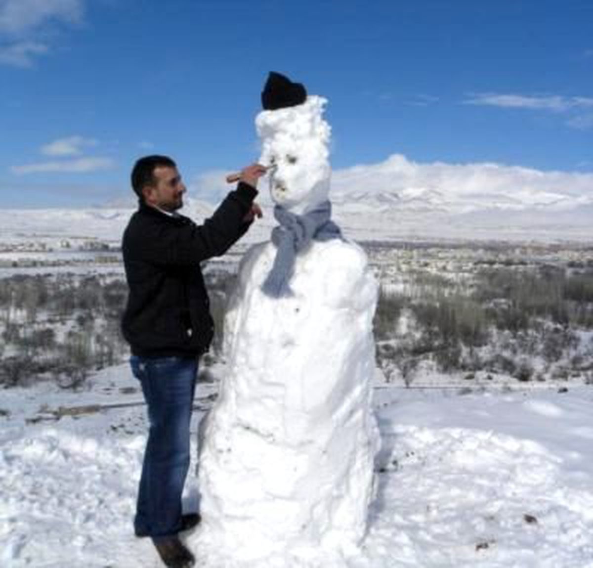 Erciyes\'de Kar Kalınlığı 3 Metre