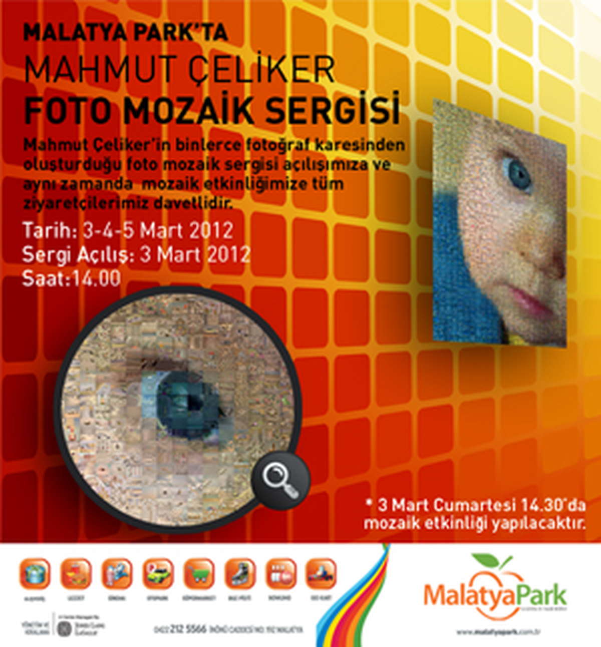 Malatya Park\'ta Foto Mozaik Sergisi