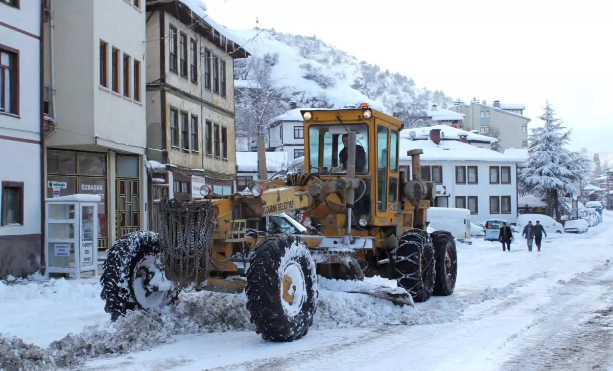 Mudurnu Köy Yollarında Kar Temizliği Başladı