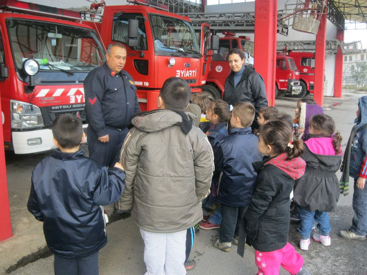 Nazillili Minikler İtfaiyeyi Ziyaret Etti