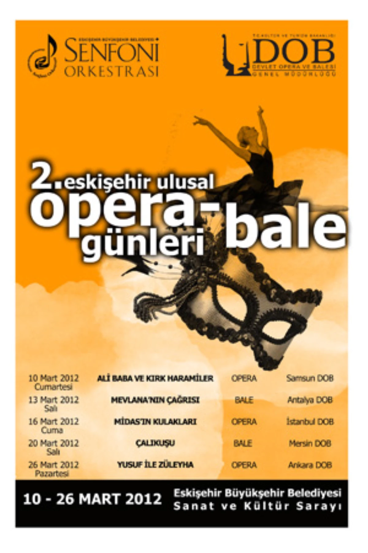 2. Ulusal Opera ve Bale Günleri Başlıyor