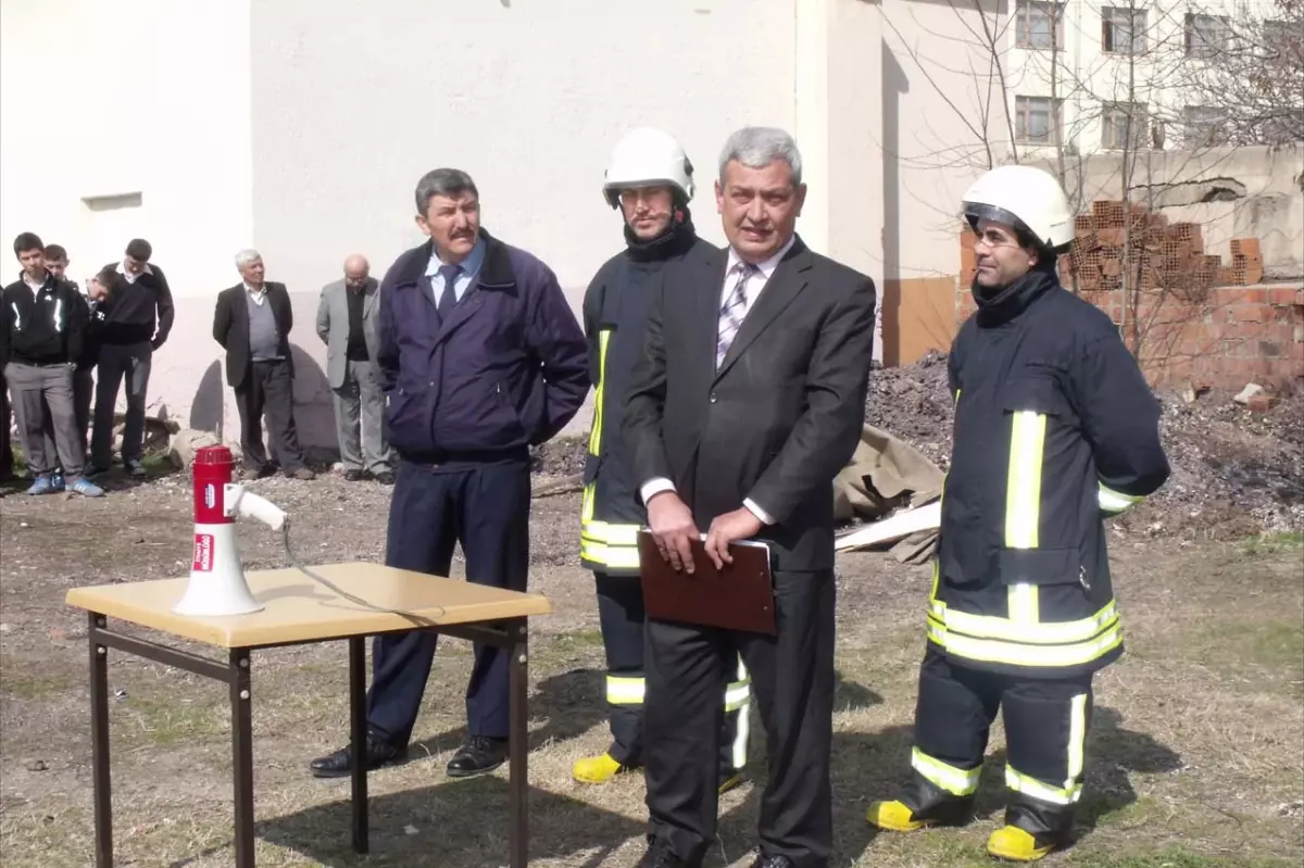 Çan Lisesi'nde Yangın Tatbikatı