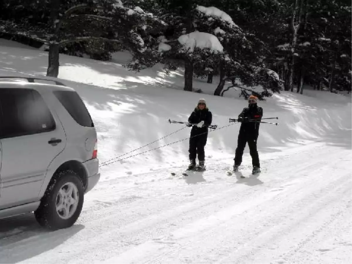 Kartalkaya'dan Bolu'ya Kayarak İndiler