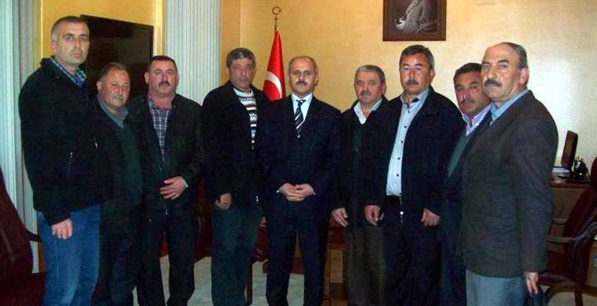 Muhtarlardan, Kaymakam Peynircioğlu\'na Ziyaret