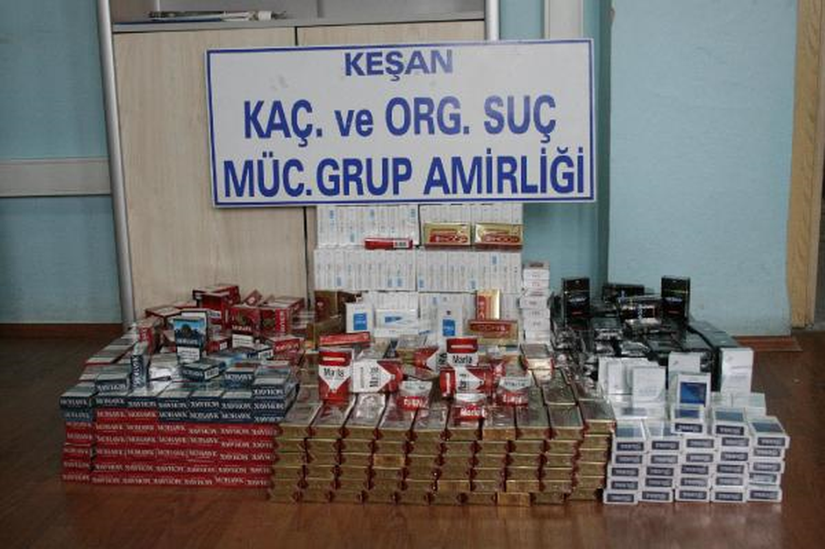 Keşan\'da Bin 210 Paket Kaçak Sigara Ele Geçirildi