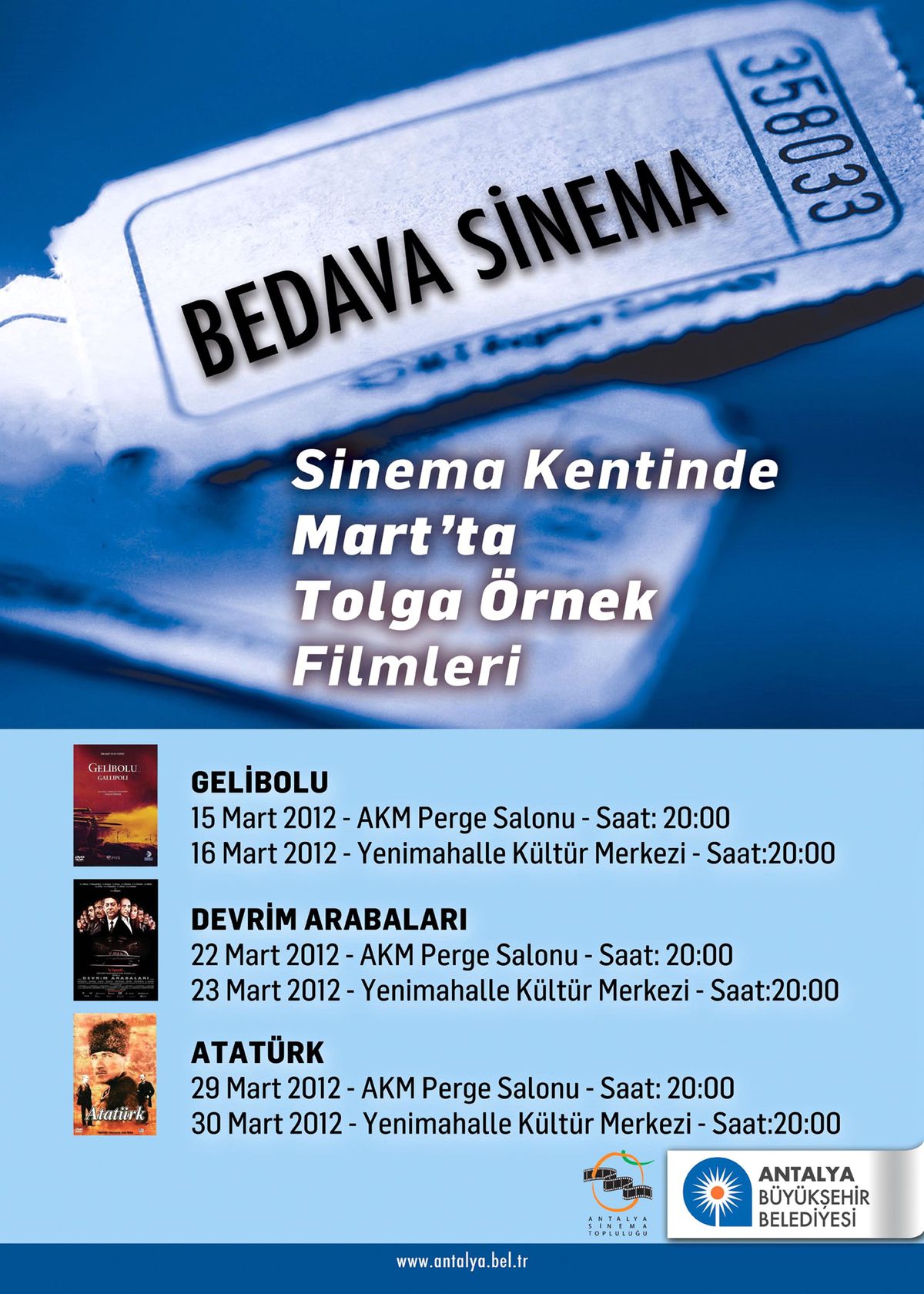 Büyükşehir\'den Bedava Sinema Günleri