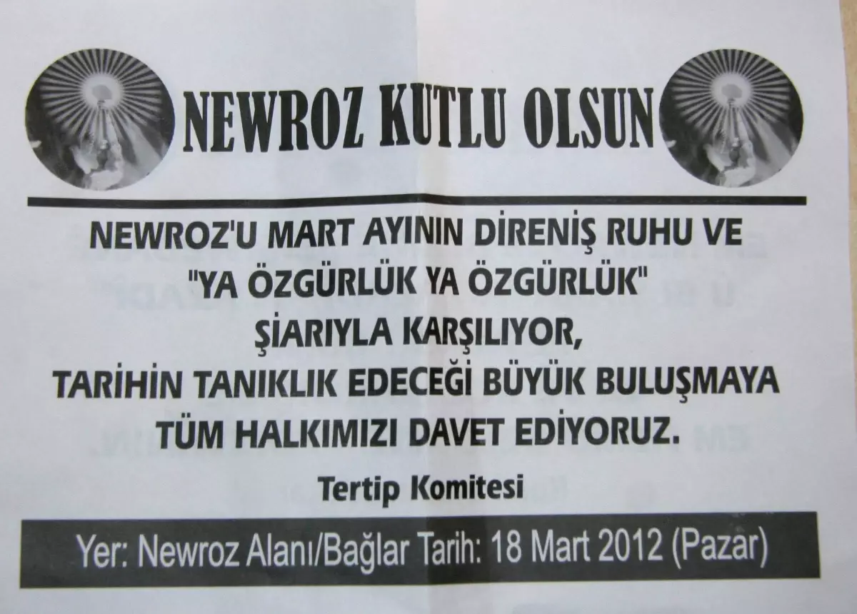 Diyarbakır\'da Nevruz Afişleri Toplatıldı