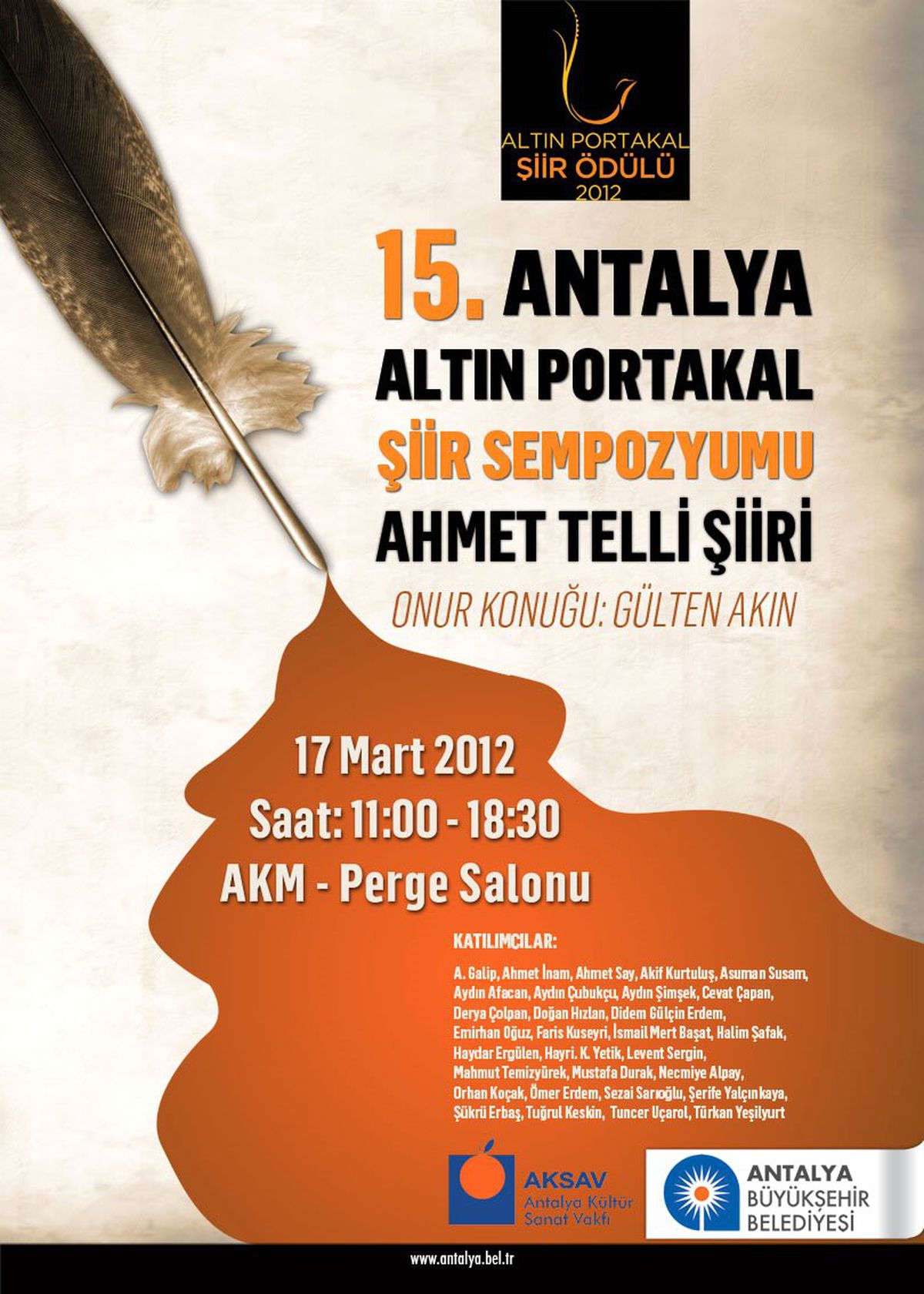Şiirin Altın Portakal\'ı 15 Mart\'ta Başlıyor