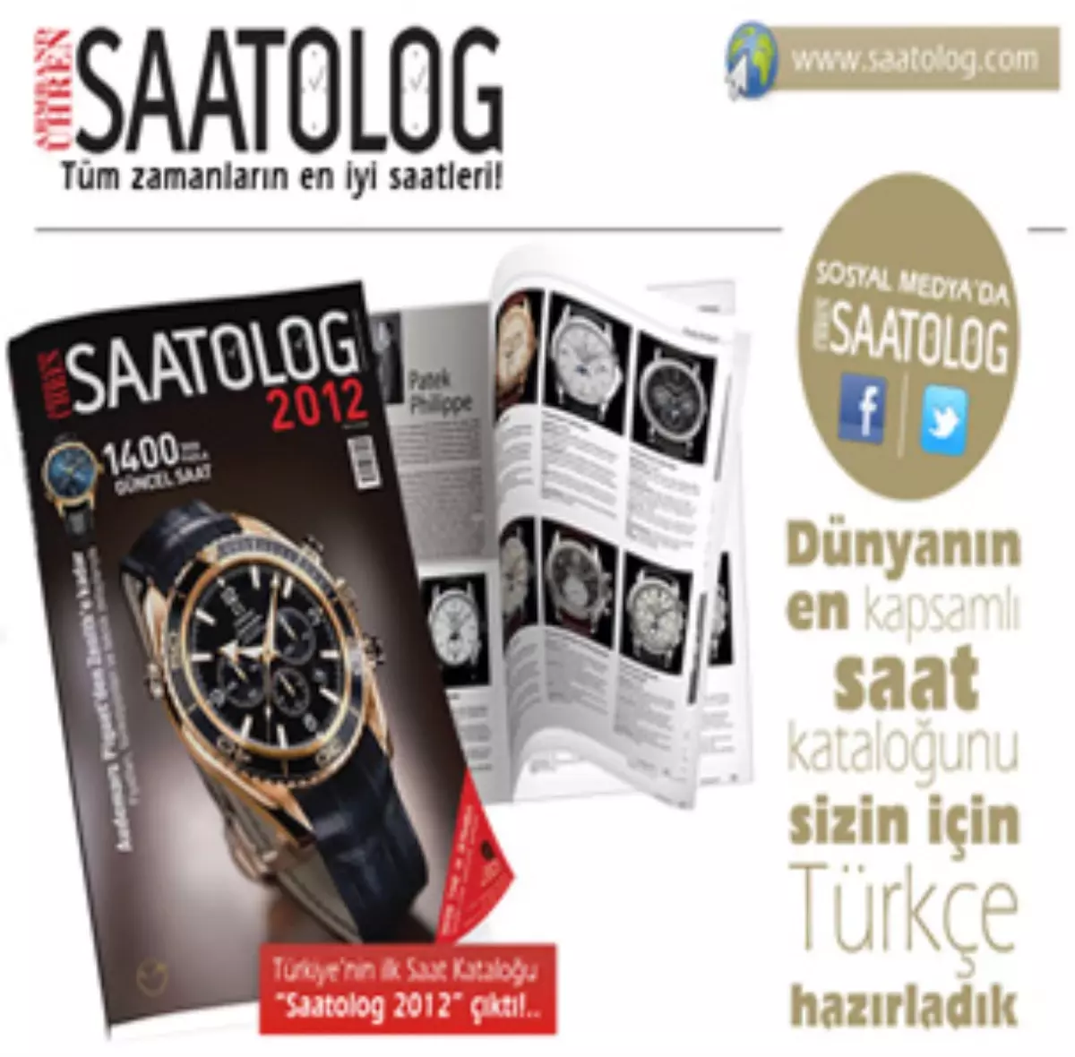 Türkiye\'nin ilk Saat Kataloğu "Saatolog 2012" çıktı!..