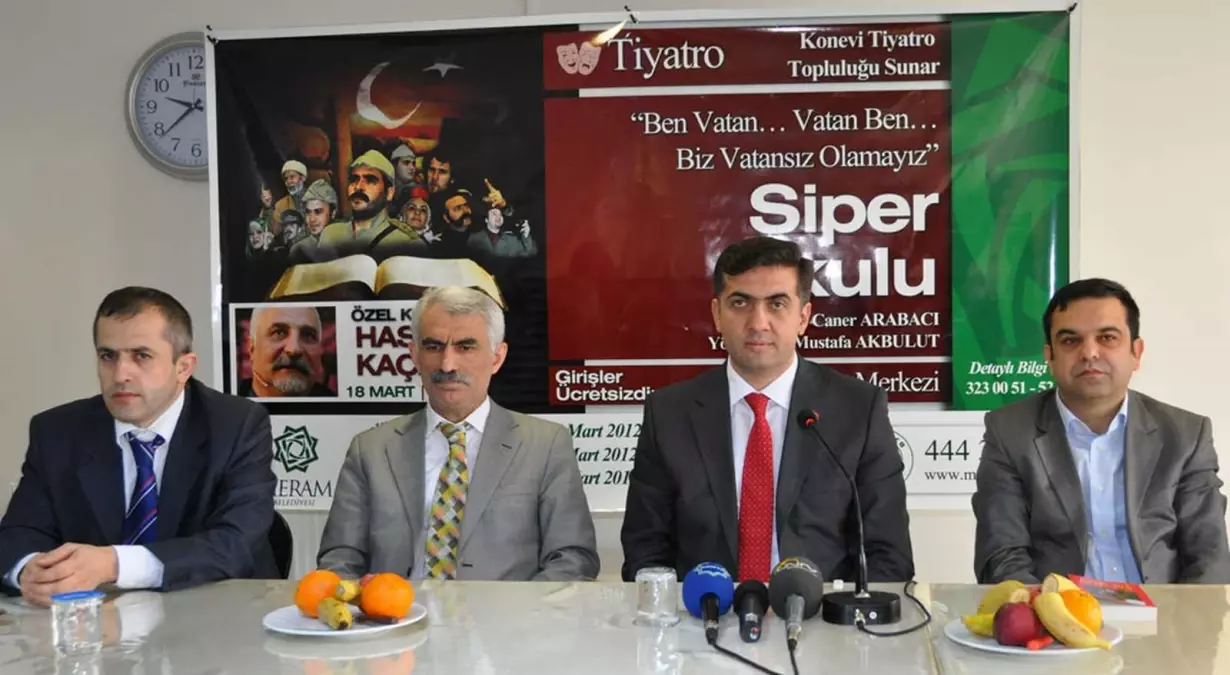 Meram'da Siper Okulu Sahneleniyor