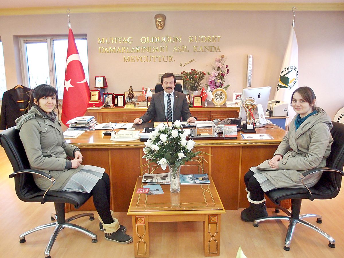 Öğrencilerden Başkan Uzunkaya\'ya Teşekkür Ziyareti