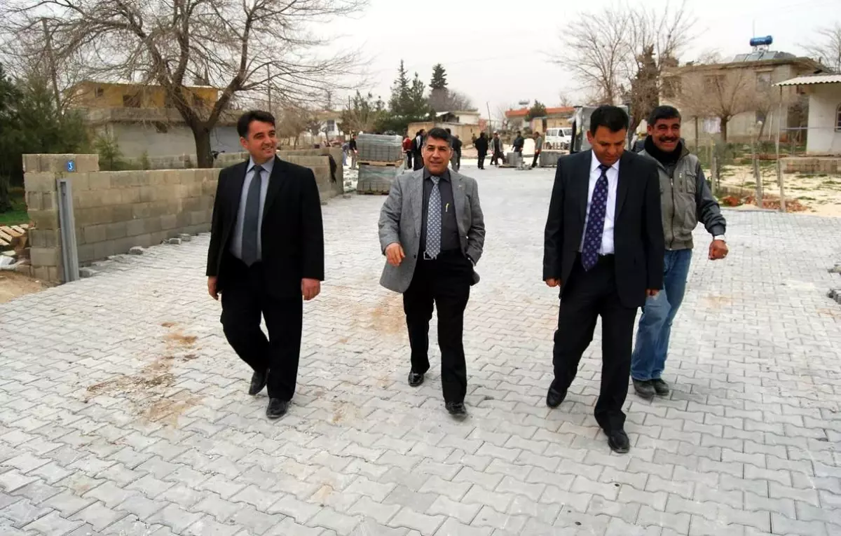 Oğuzeli\'nde Kilit Taşı Çalışması