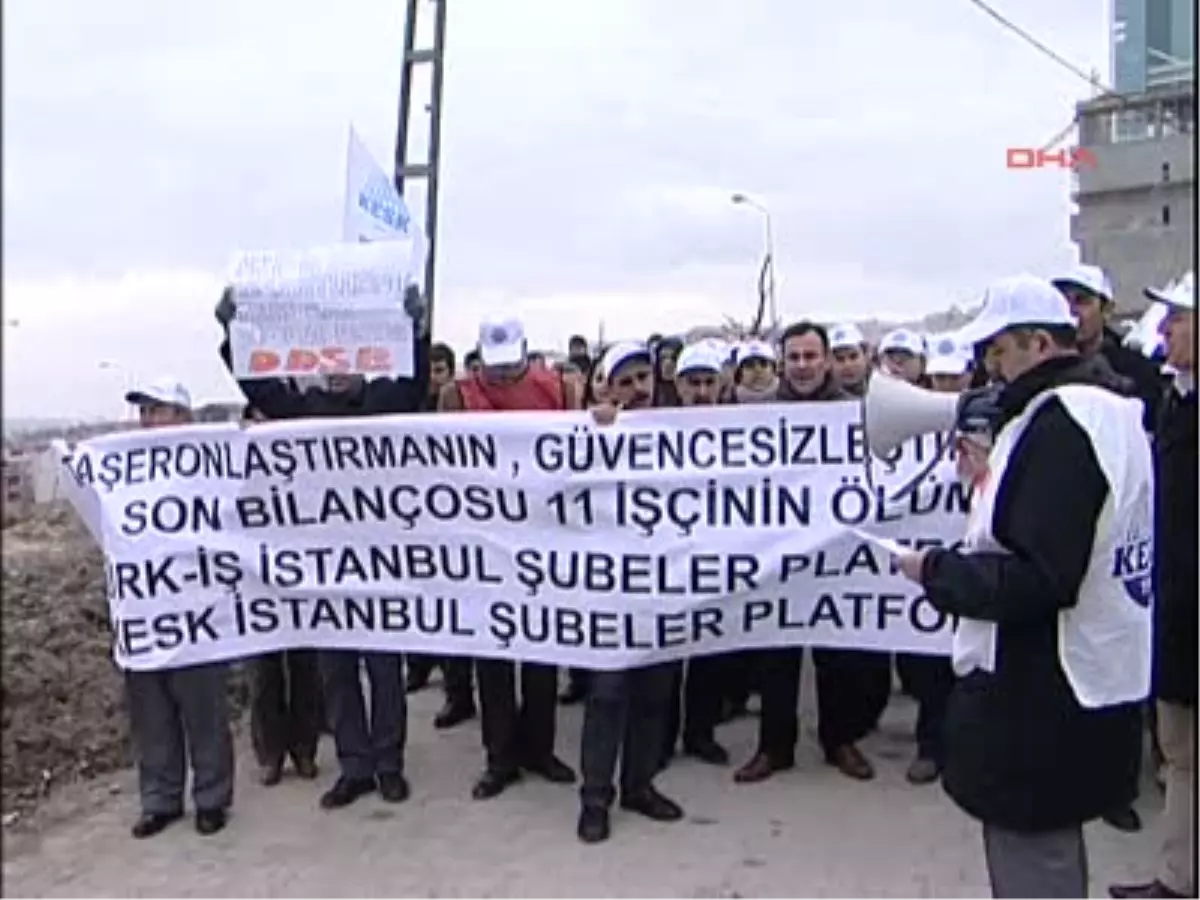Türk İş ve Kesk, İşçi Ölümlerini Protesto Etti
