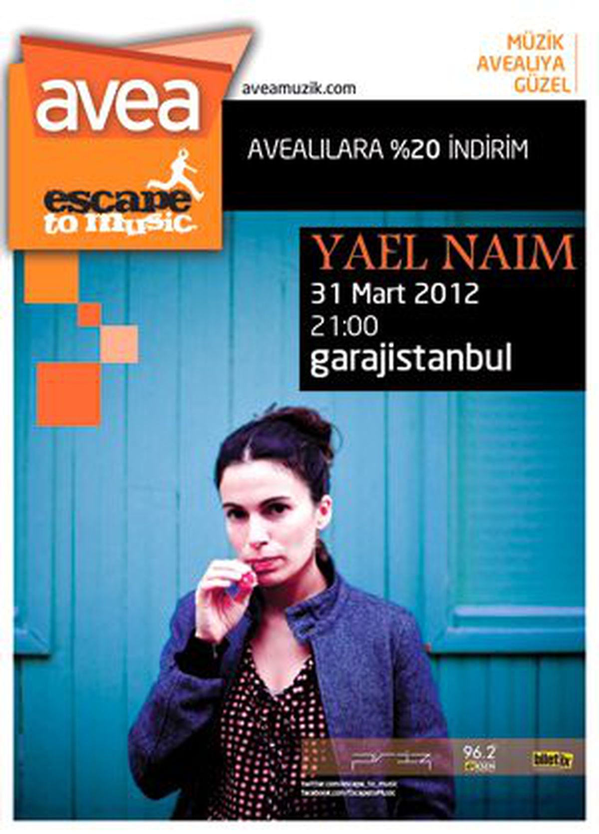 Yael Naim 31 Mart\'ta Garaj İstanbul\'da