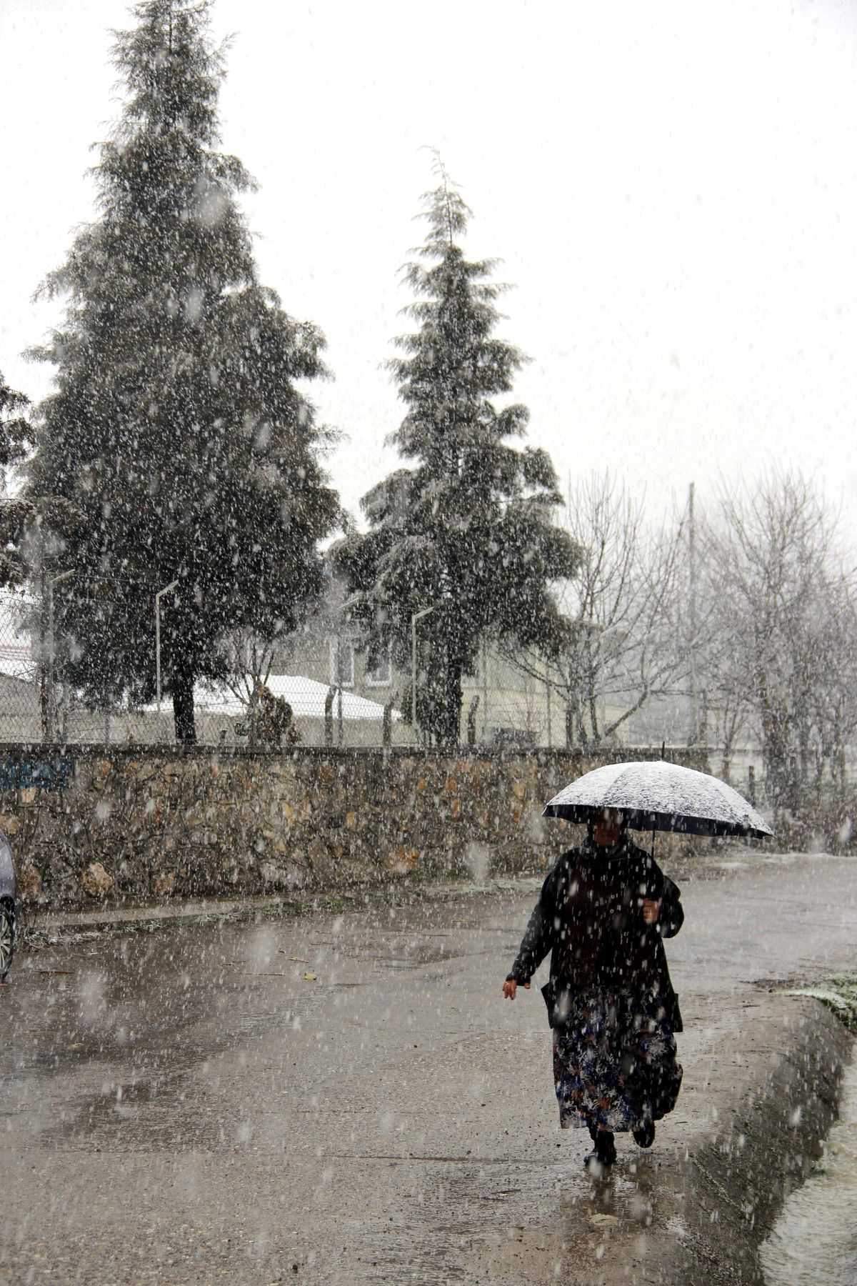 Bartın\'a Lapa Lapa Kar Yağıyor
