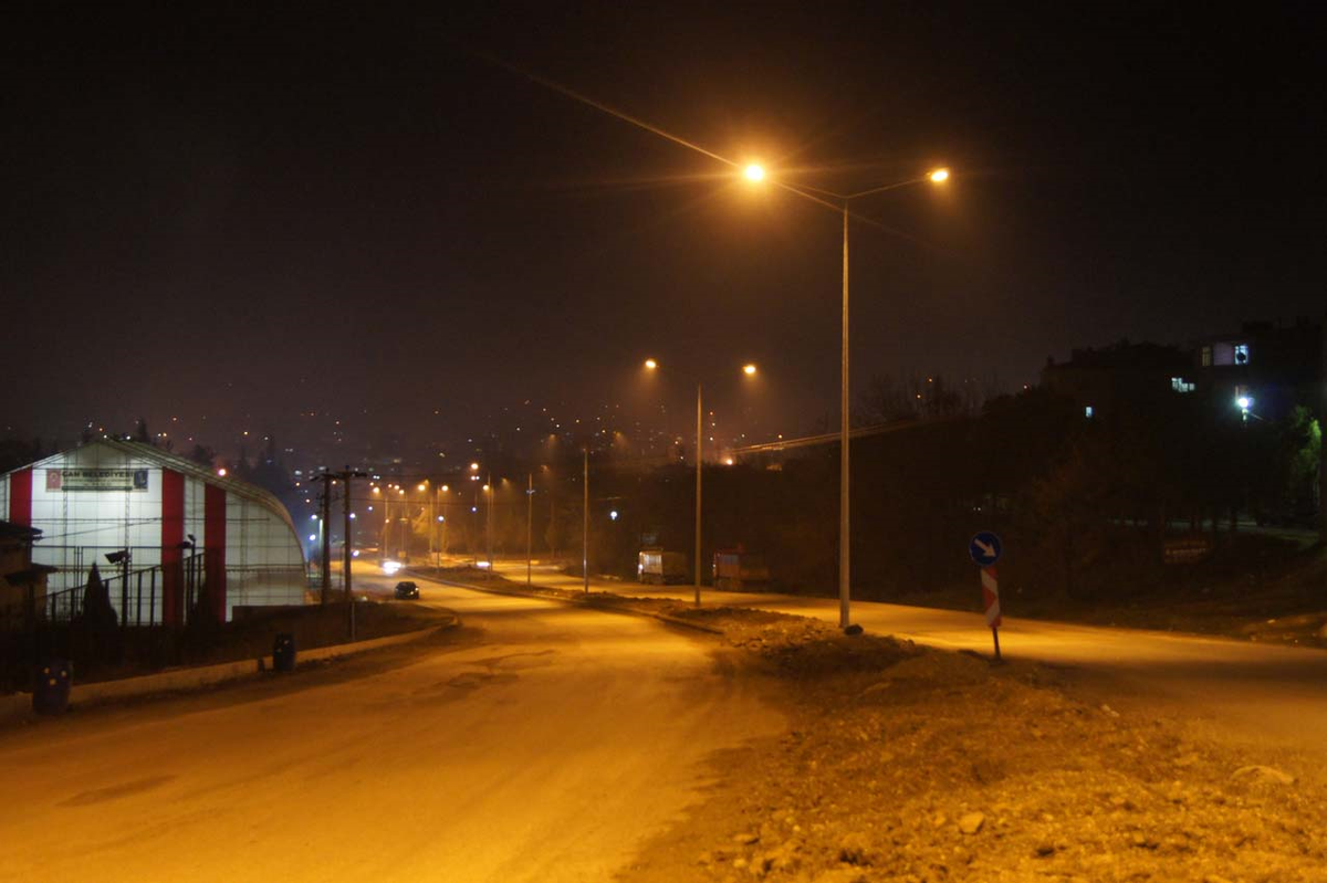 Çan Şehir Girişi Aydınlatıldı