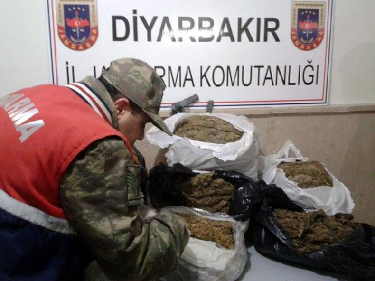 Diyarbakır'da 71 Kilogram Esrar Ele Geçirildi