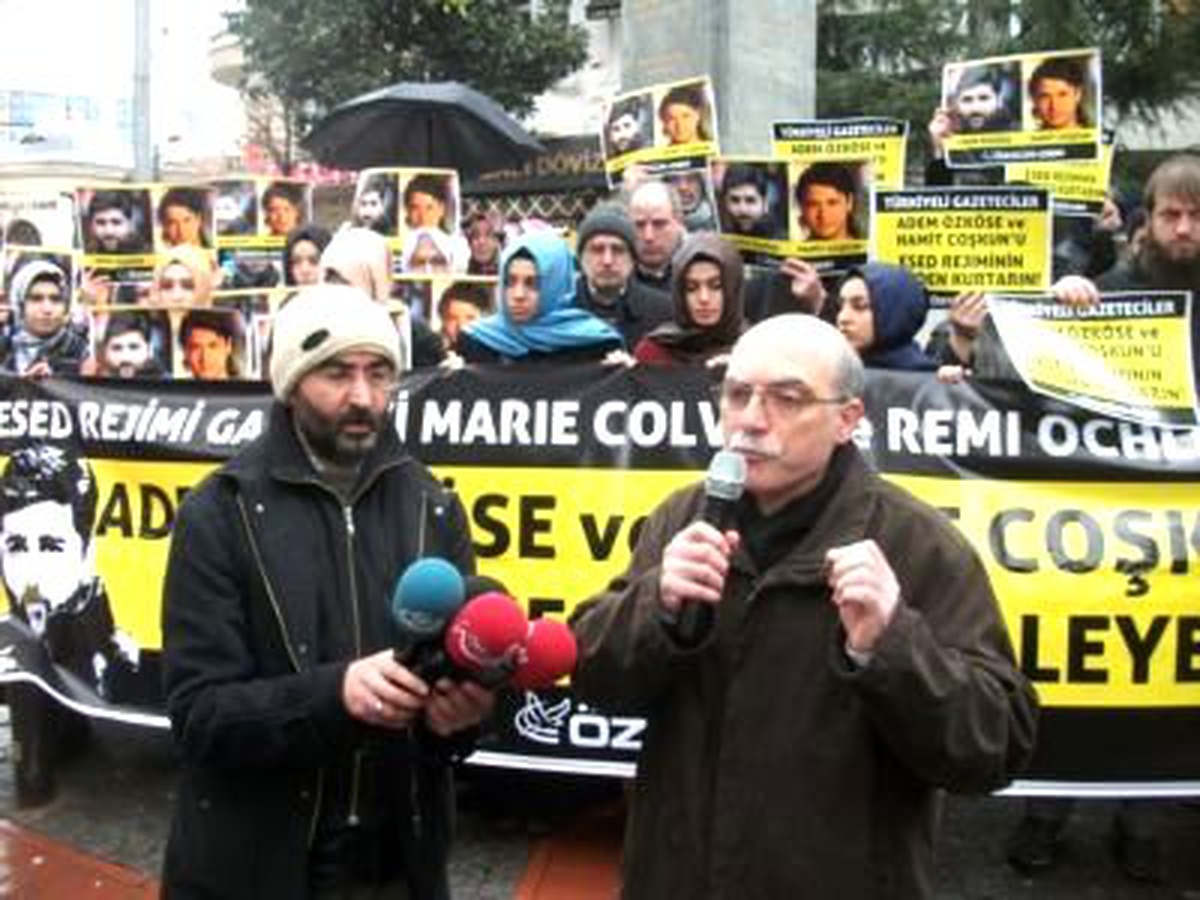 Suriye Başkonsolosluğu Önünde Kayıp Gazeteciler İçin Eylem