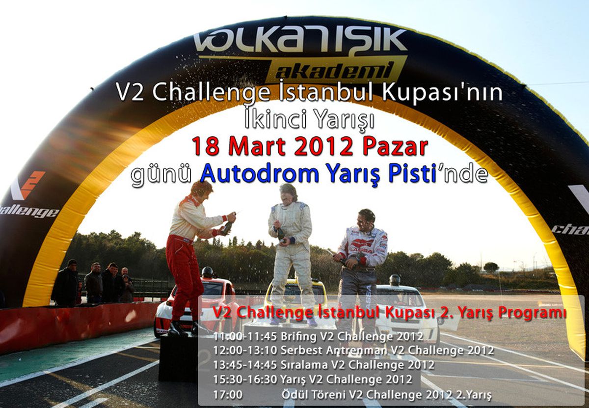 V2 Challenge İstanbul\'un 2\'inci Ayağı Autodrom Yarış Pisti\'nde
